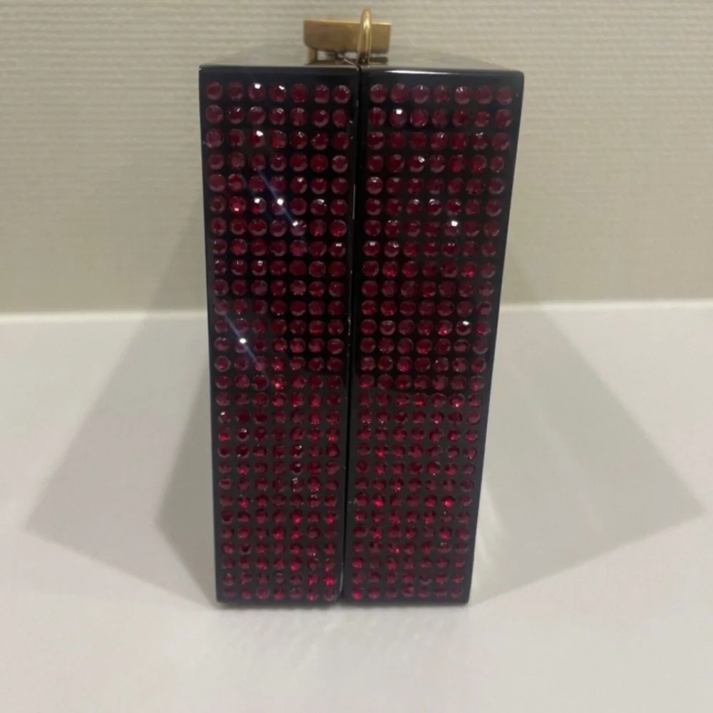 RARE NWT Unopened Kate Spade “Perfect Match” Matchbox Embellished Resin Clutch - Picture 7 of 12